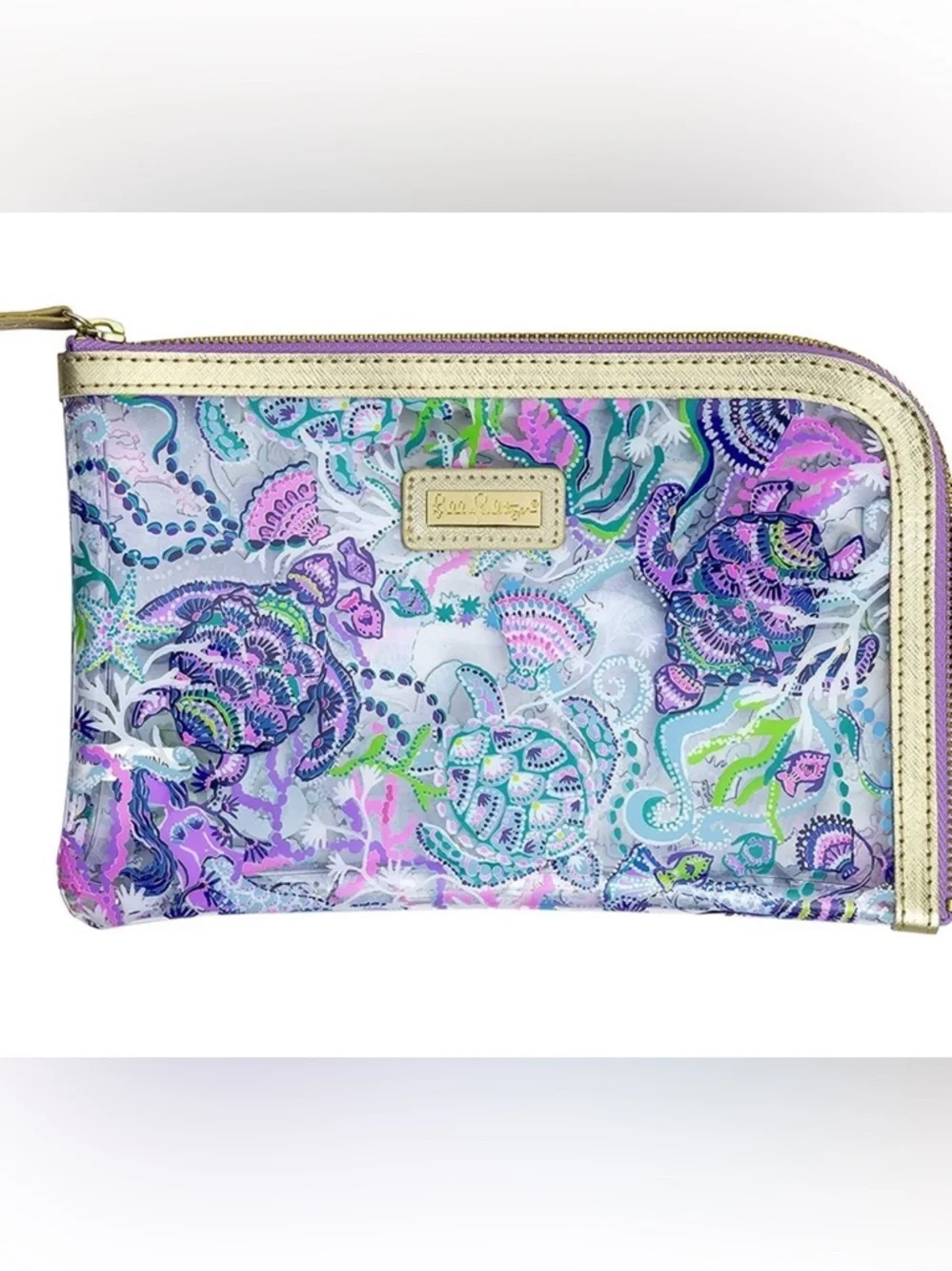 Lilly Pulitzer Agenda Bonus Pack Turtle Mermaid Zipper Pouch Pencil Case Set NWT